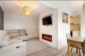 Χώρος καθιστικού στο City Apartment