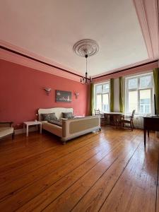 Posezení v ubytování Gästezimmer am Hansaplatz
