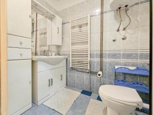 a bathroom with a toilet and a sink at Valentino in Novigrad Istria +22 photos