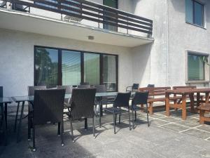 Balkón alebo terasa v ubytovaní Hotel-Restaurant Moser Pöchlarn