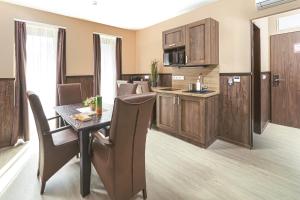 Kuchyň nebo kuchyňský kout v ubytování Park Hotel Bükfürdő