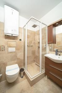 Koupelna v ubytování Park Hotel Bükfürdő