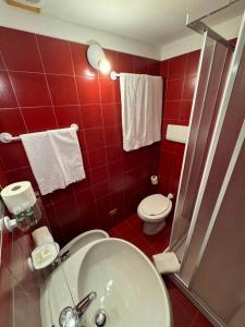Koupelna v ubytování Hotel Miramonti
