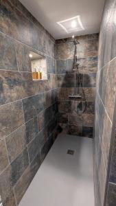 Koupelna v ubytování Les Crocus Oasis de bien etre avec SPA et SAUNA