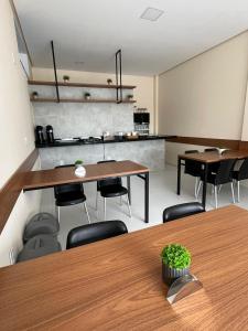 Η κουζίνα ή μικρή κουζίνα στο Hotel São Lázaro