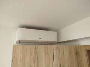 a laptop sitting on top of a ceiling at Apartma Mamut 1850 in Kamnik