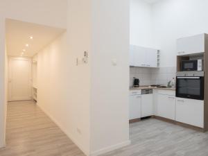 Kuchyň nebo kuchyňský kout v ubytování Luxury apartment in the central