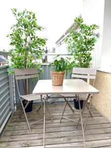 Balkón nebo terasa v ubytování Tuolluvaaravägen