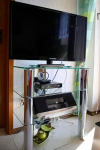 Televisyen dan/atau pusat hiburan di Große Wohnung In Weißenstadt