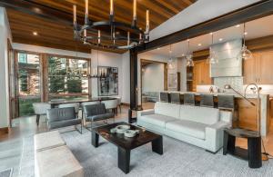 O zonă de relaxare la The Cabins at Snake River Sporting Club