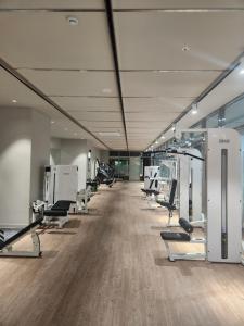 Fitness centrum a/nebo fitness zařízení v ubytování Comfortable house, new building, Dongdaemun History & Culture Park Station