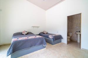 Postel nebo postele na pokoji v ubytování Casa las palmas + 18 fotografií