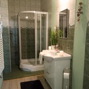 Kúpeľňa v ubytovaní Orient Apartmanház