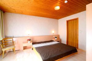 Rúm í herbergi á Ferienhaus Sahra