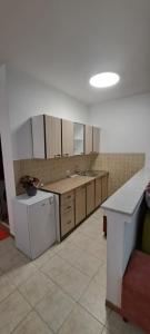 a kitchen with a sink and a counter top at Apartments and Rooms Villa Gaga 3 in Budva +35 photos