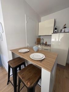 Dapur atau dapur kecil di Le Santorini - Proche cathédrale