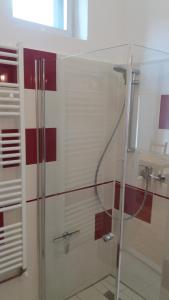 Koupelna v ubytování Apartament Roza