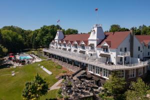 an aerial view of a large white building at Windermere House in Windermere