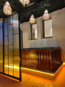 Posezení v ubytování Villa 3 Charme avec Vue sur Mer, Jacuzzi Privé, Face au Carrousel Mall Rabat