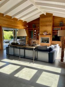 ボニファシオにあるVilla Lavezziのソファとテーブルのあるリビングルーム