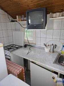 Kuchyňa alebo kuchynka v ubytovaní reginavendeghaz