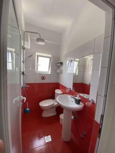 Koupelna v ubytování Vila Eri Ksamil