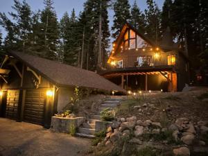 Bygningen som feriehuset ligger i