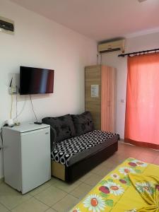 TV a/nebo společenská místnost v ubytování Apartments Murati