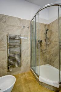 Koupelna v ubytování Hotel Samaria