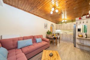 Kuchyň nebo kuchyňský kout v ubytování Paola Apartment Fiskardo