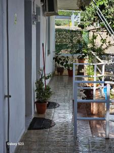 Balkón nebo terasa v ubytování Aeria rooms Himare