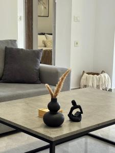 Posezení v ubytování Korithis Apartment