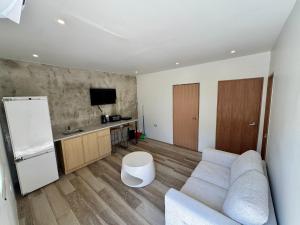 Kuchyň nebo kuchyňský kout v ubytování Parguera Beach Club & Hotel