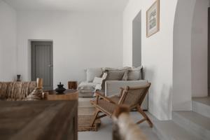 A seating area at Siora of Paros - Ammiralis & Castelis
