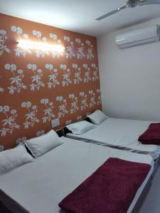 Ein Bett oder Betten in einem Zimmer der Unterkunft Hill view resort