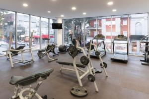 Das Fitnesscenter und/oder die Fitnesseinrichtungen in der Unterkunft Dazzler by Wyndham Montevideo