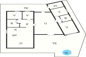Půdorys ubytování Four-Bedroom Holiday home in Inndyr 2