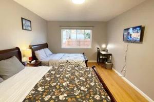 Ένα ή περισσότερα κρεβάτια σε δωμάτιο στο Comfortable 3Br 2 5ba Unit in SF