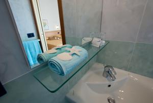Koupelna v ubytování Hotel Jonni