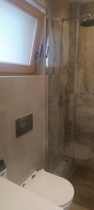 a bathroom with a shower and a toilet at Villa Alba in Koinyra +66 photos