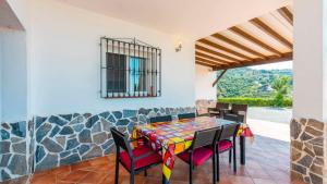 Balkón nebo terasa v ubytování Villa Rosa de Cómpeta Canillas de Albaida by Ruralidays
