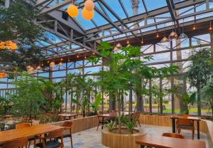 Restaurace v ubytování Uni Hotel Jeju