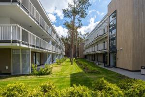 Budova, kde se aparthotel nachází