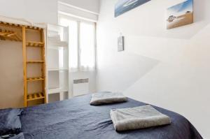 Postel nebo postele na pokoji v ubytování Appartement moderne à La Teste-de-Buch, 56 m², Clim.