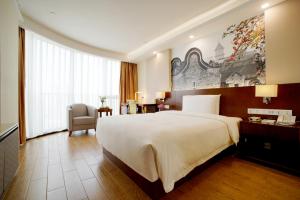 Postel nebo postele na pokoji v ubytování Atour Hotel Guangzhou Yueqiao Branch