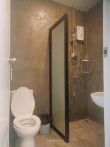 Koupelna v ubytování Tchin tchin Guesthouse