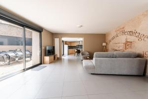 Posezení v ubytování Le Vignoble