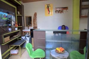 Istumisnurk majutusasutuses AG Home - Kampala