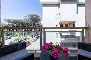 Μπαλκόνι ή βεράντα στο Domus Silva - Appartamento oasi lido di ostia