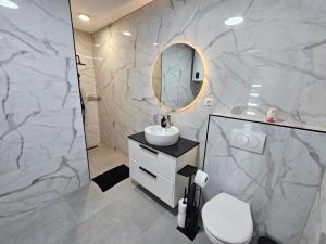 Koupelna v ubytování Apartman Ivan